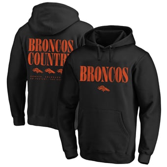 Men's Fanatics Black Denver Broncos Big & Tall Relaxed Intense Rivalry Hoodie