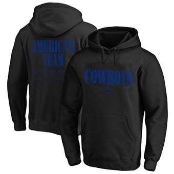 Men's Fanatics Black Dallas Cowboys Big & Tall Relaxed Intense Rivalry Hoodie