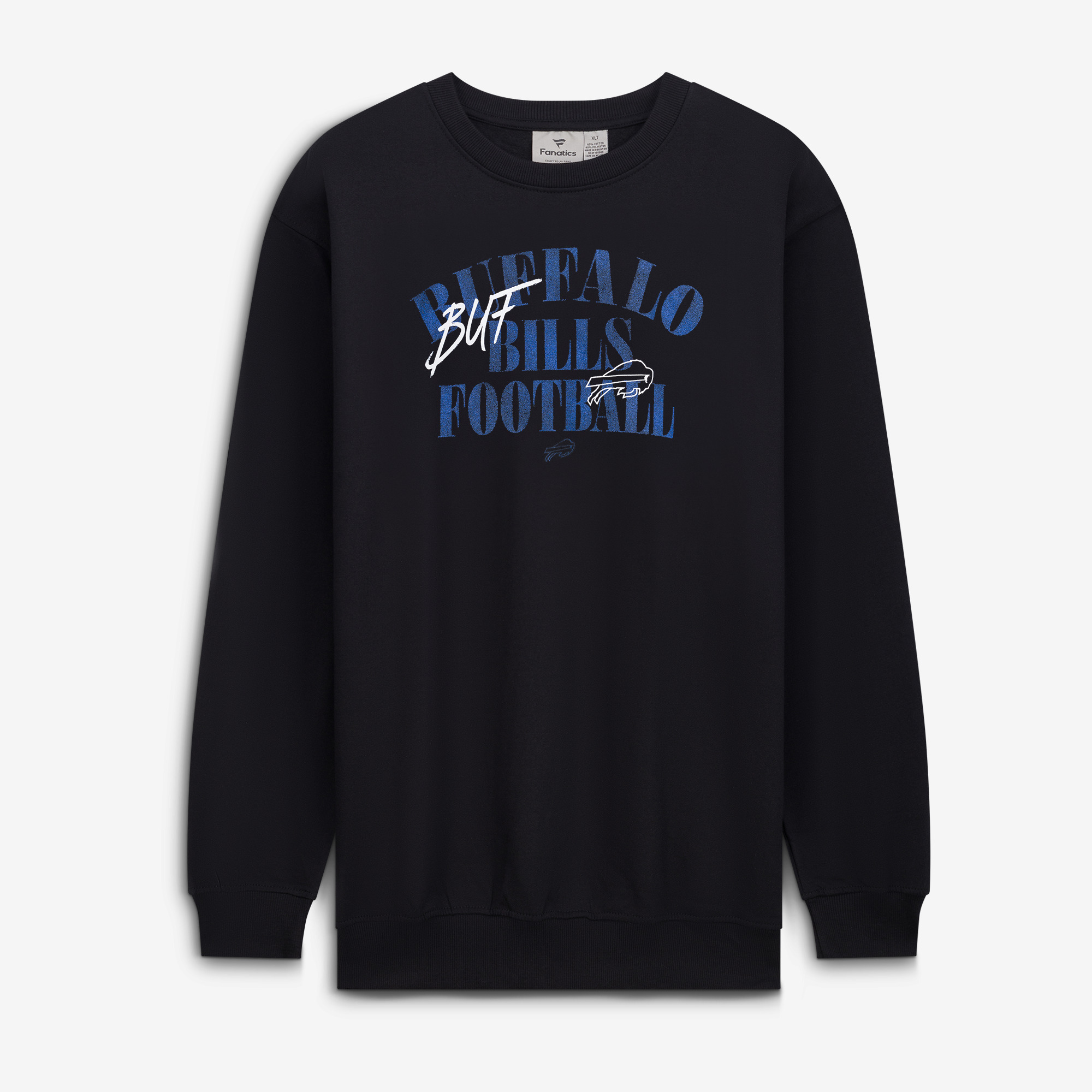 Men's Fanatics Black Buffalo Bills Big & Tall Relaxed Halftime Lead Sweatshirt