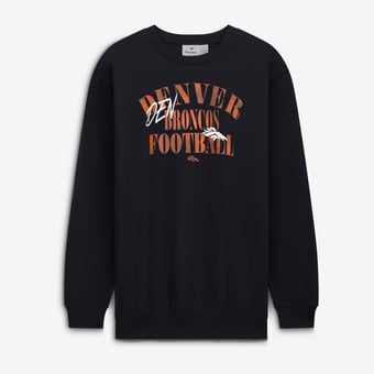 Men's Fanatics Black Denver Broncos Big & Tall Relaxed Halftime Lead Sweatshirt