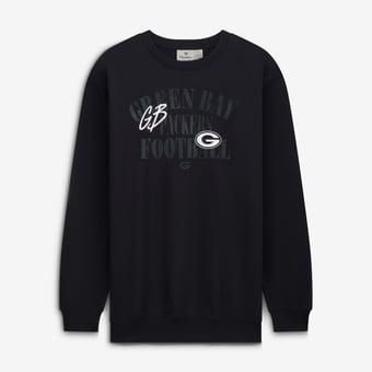 Men's Fanatics Black Green Bay Packers Big & Tall Relaxed Halftime Lead Sweatshirt