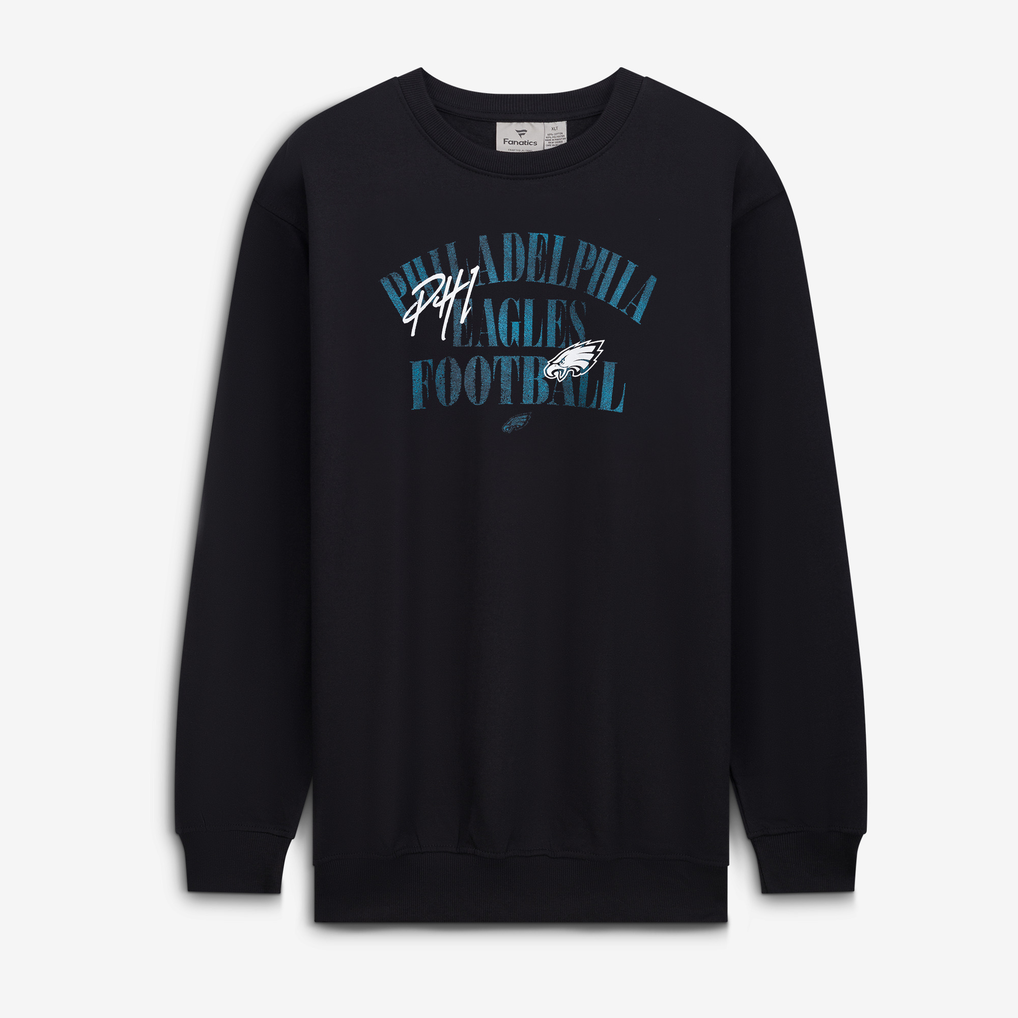 Men's Fanatics Black Philadelphia Eagles Big & Tall Relaxed Halftime Lead Sweatshirt