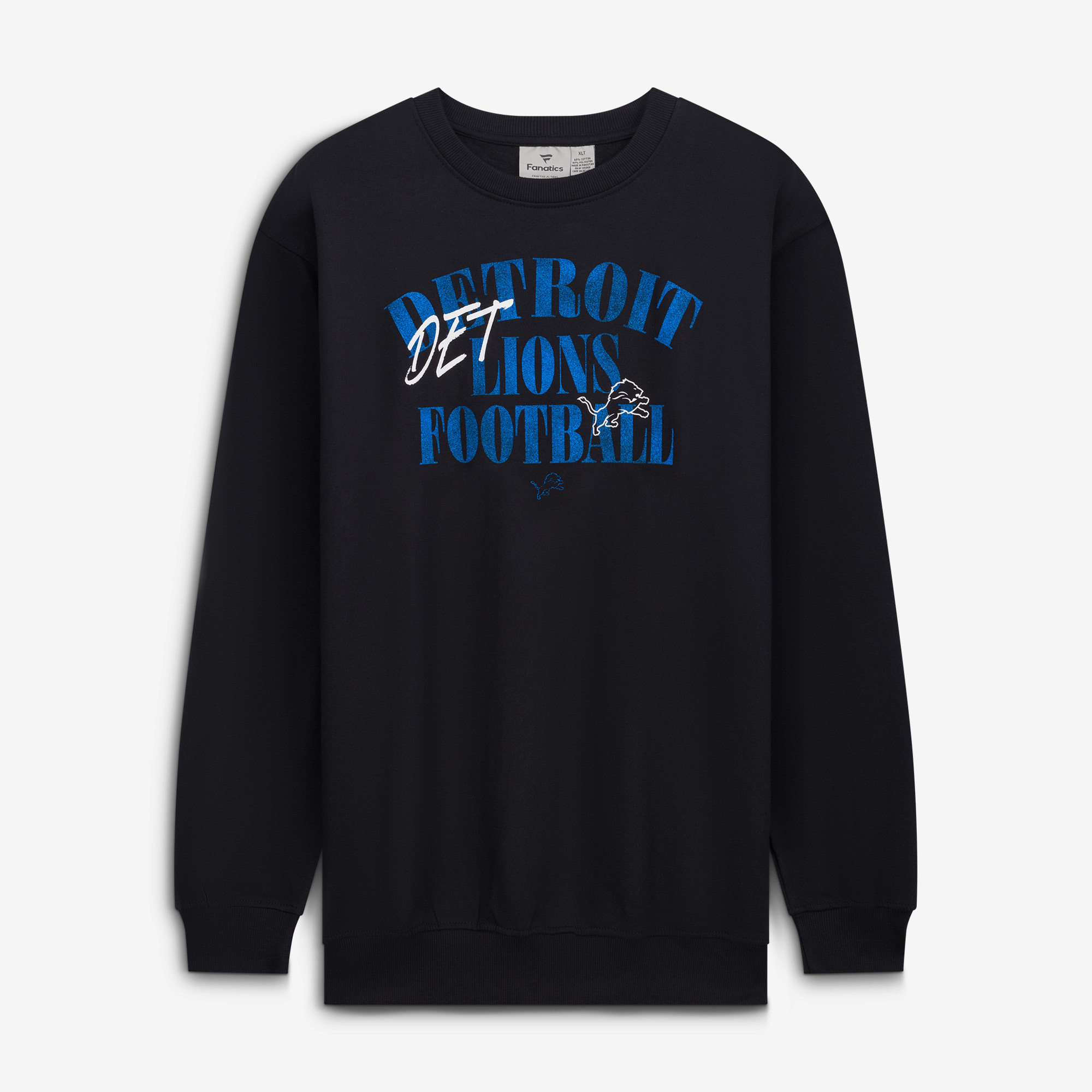 Men’s Fanatics Black Detroit Lions Big & Tall Relaxed Halftime Lead Sweatshirt