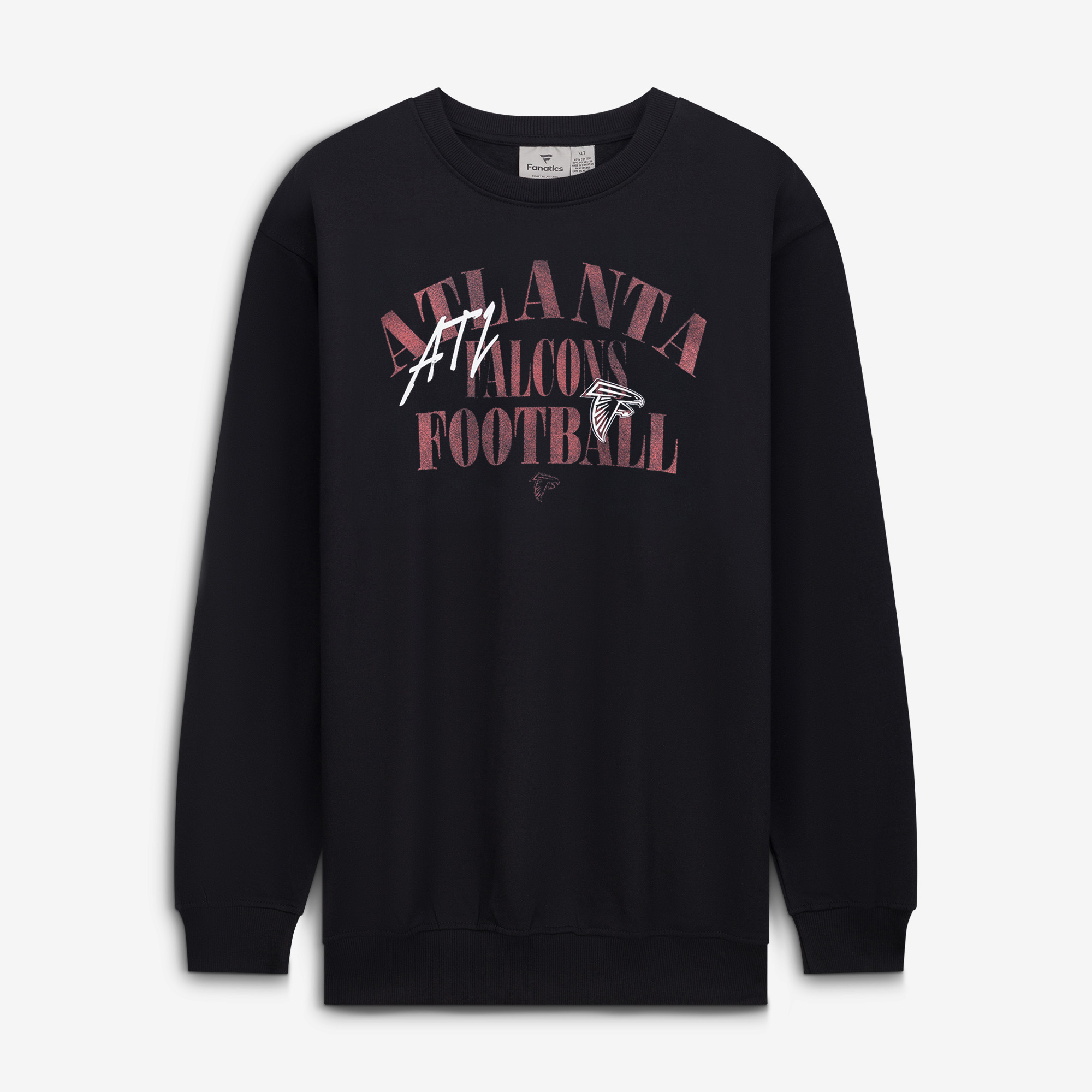 Men's Fanatics Black Atlanta Falcons Big & Tall Relaxed Halftime Lead Sweatshirt