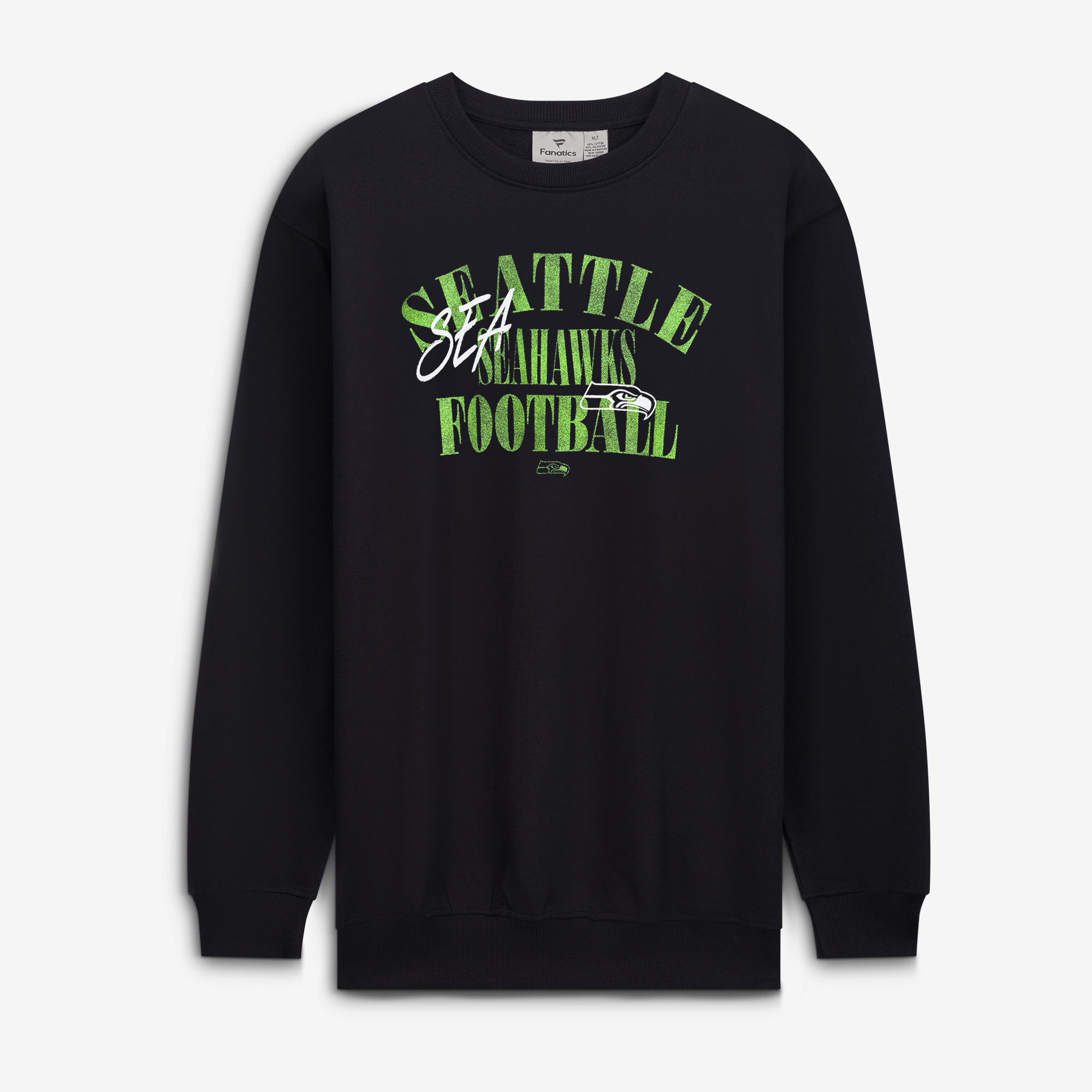 Men's Fanatics Black Seattle Seahawks Big & Tall Relaxed Halftime Lead Sweatshirt