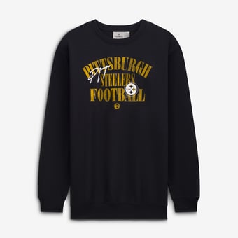 Men's Fanatics Black Pittsburgh Steelers Big & Tall Relaxed Halftime Lead Sweatshirt