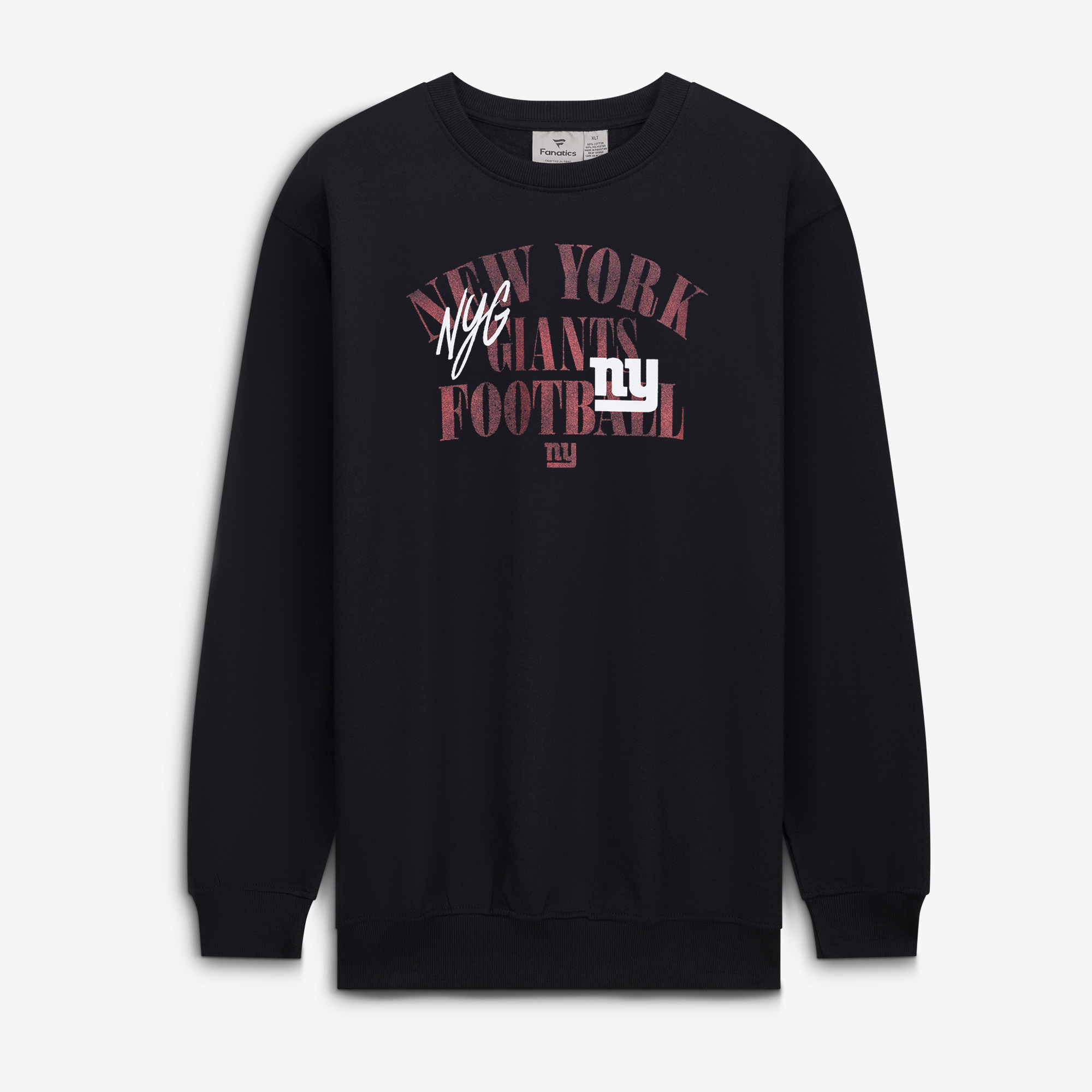 Men's Fanatics Black New York Giants Big & Tall Relaxed Halftime Lead Sweatshirt