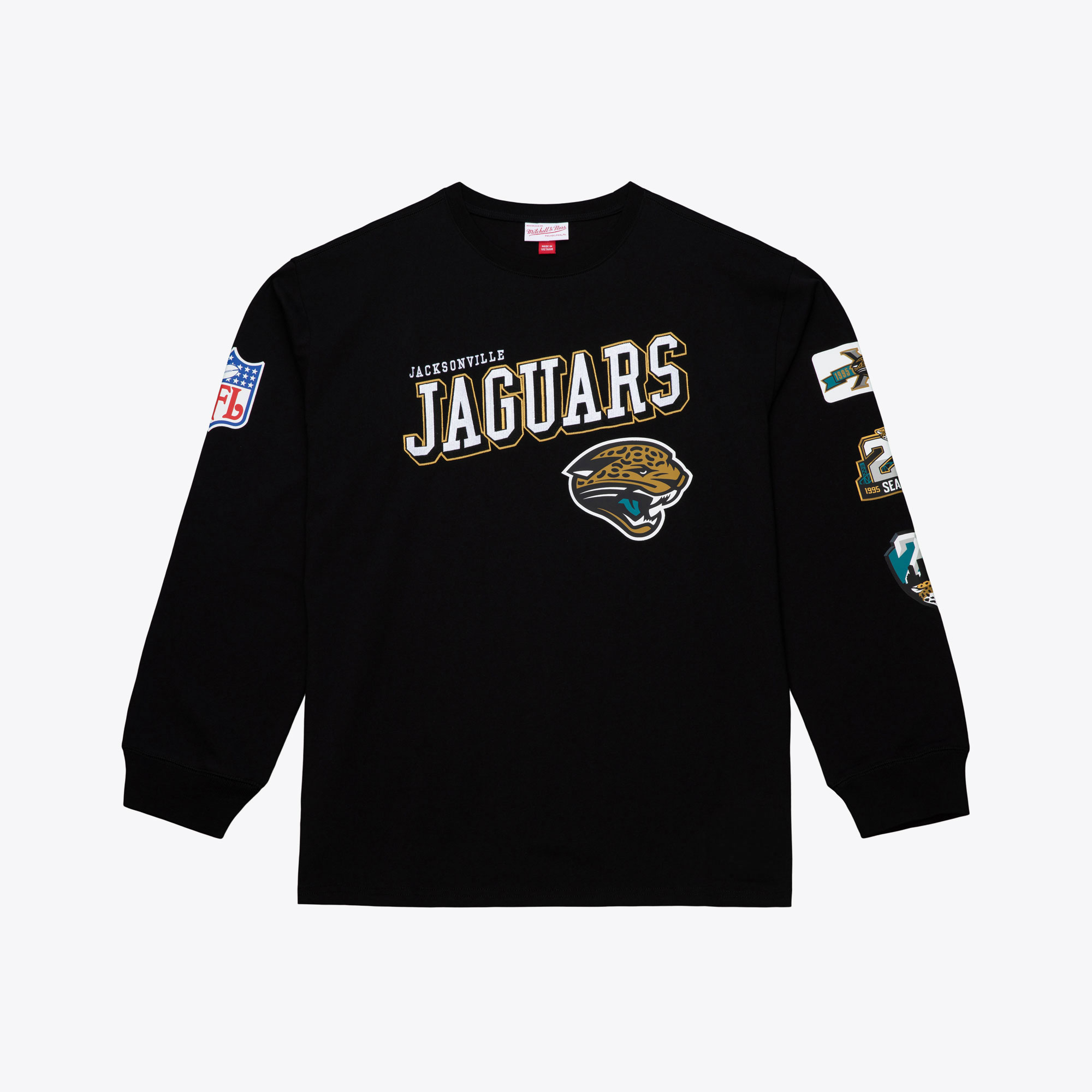 Men's Mitchell & Ness Black Jacksonville Jaguars Big & Tall Training Camp Long Sleeve T-Shirt