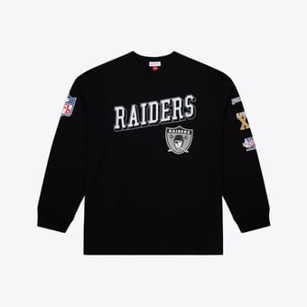 Men's Mitchell & Ness  Black Las Vegas Raiders Big & Tall Training Camp Long Sleeve T-Shirt