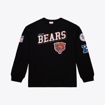 Men's Mitchell & Ness  Black Chicago Bears Big & Tall Training Camp Long Sleeve T-Shirt