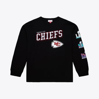 Men's Mitchell & Ness  Black Kansas City Chiefs Big & Tall Training Camp Long Sleeve T-Shirt