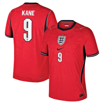 Men's Nike Harry Kane Red England National Team 2026 Away Match Authentic Jersey
