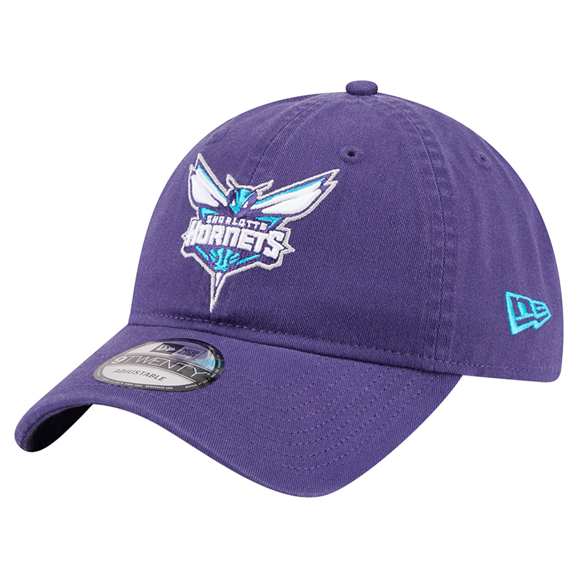 Men's New Era  Purple Charlotte Hornets Team 9TWENTY Adjustable Hat