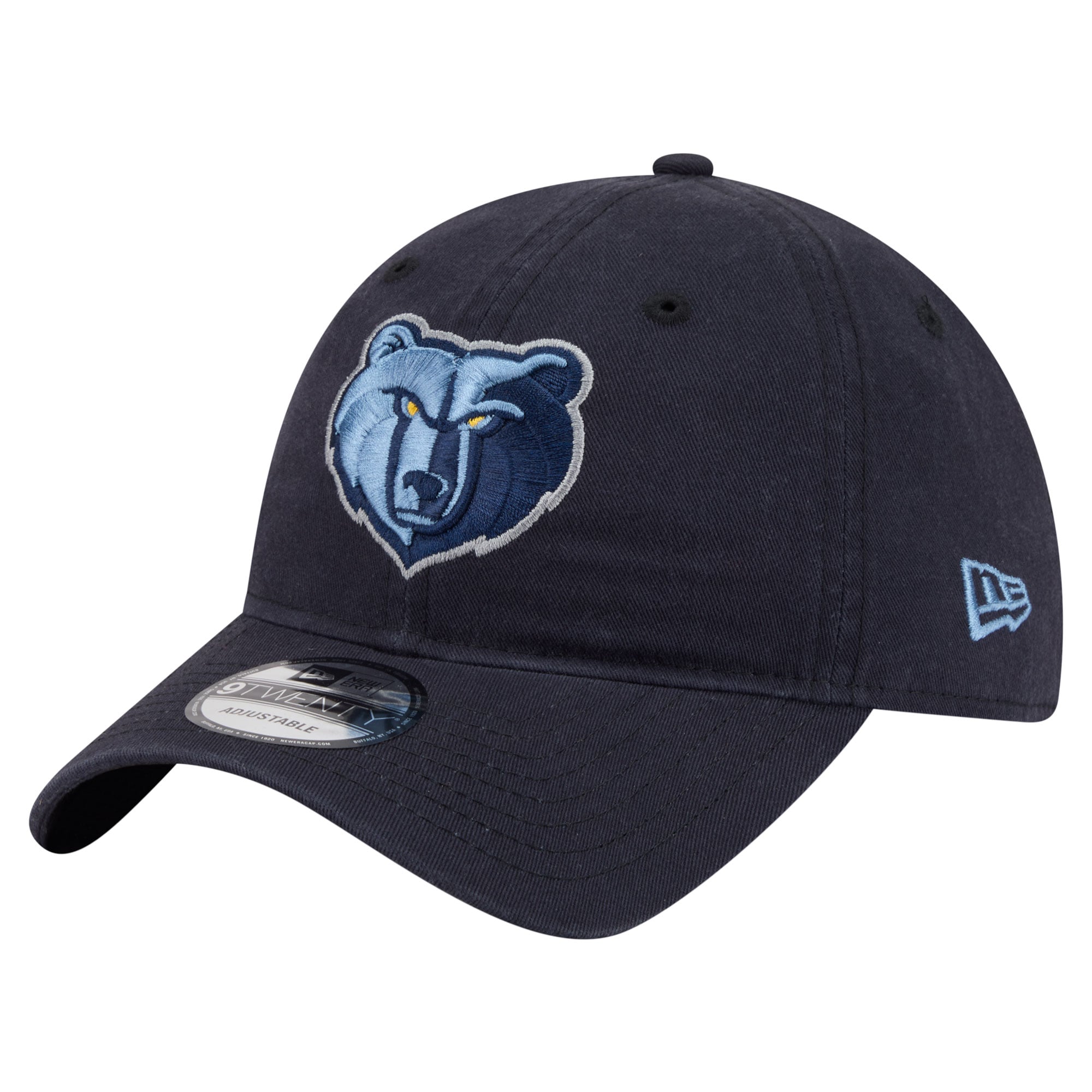 Men's New Era  Navy Memphis Grizzlies Team 9TWENTY Adjustable Hat