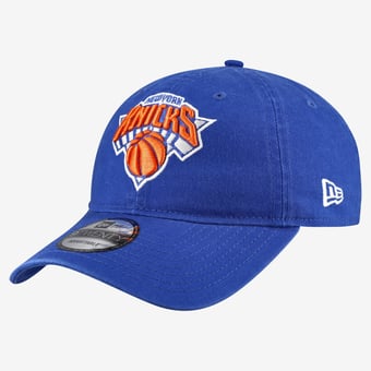Men's New Era  Blue New York Knicks Team 9TWENTY Adjustable Hat