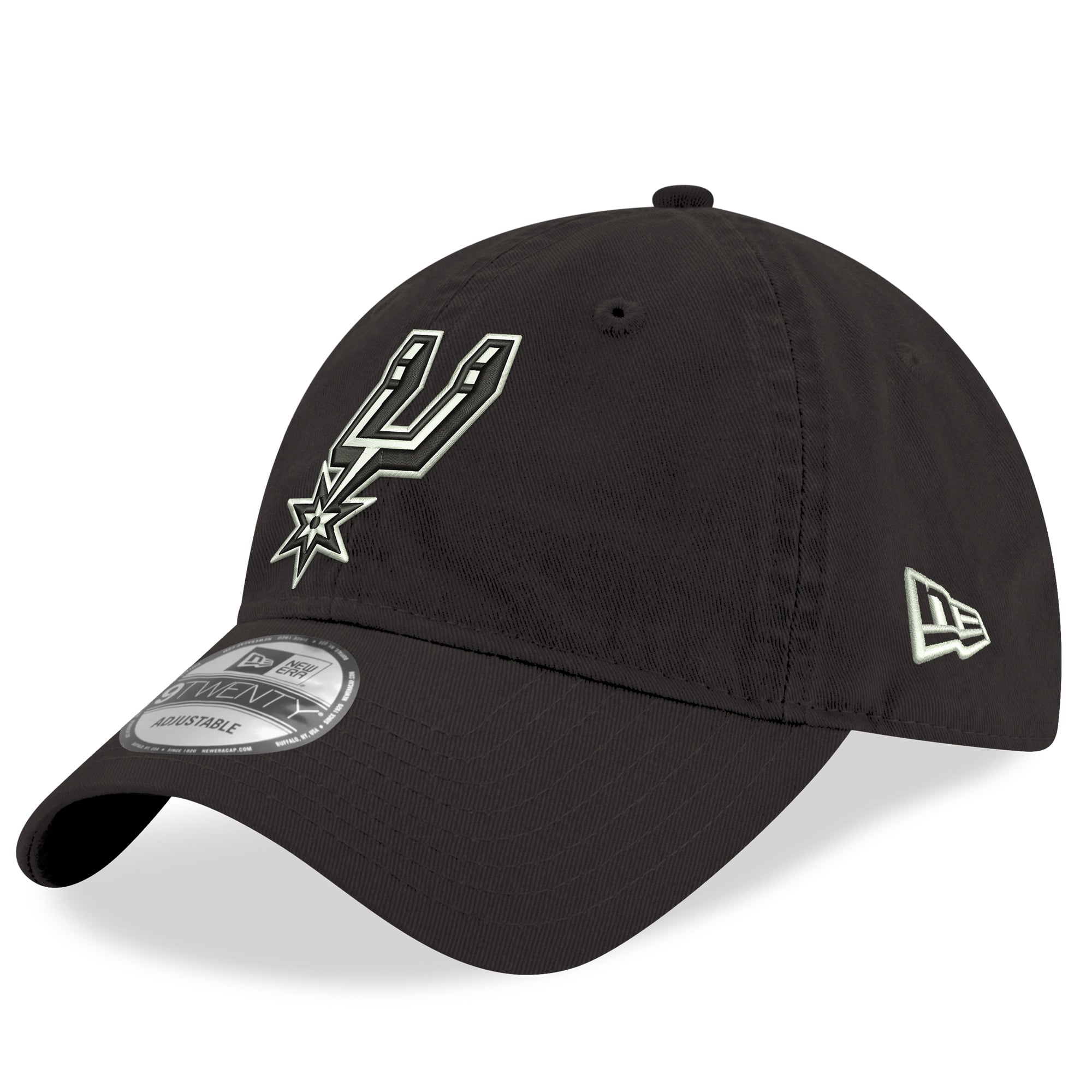 Men's New Era Black San Antonio Spurs 9TWENTY Adjustable Hat