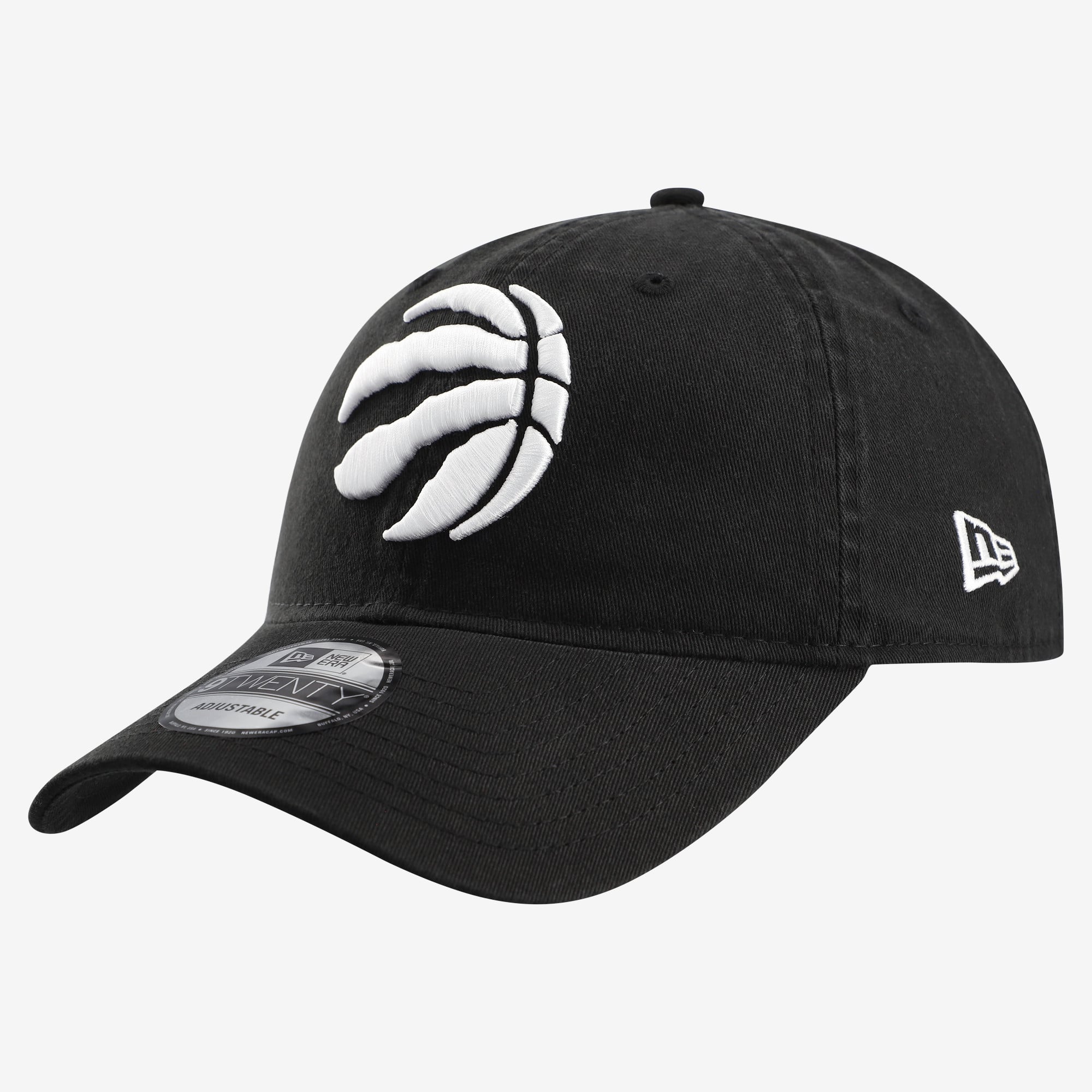 Men's New Era Black Toronto Raptors 9TWENTY Adjustable Hat