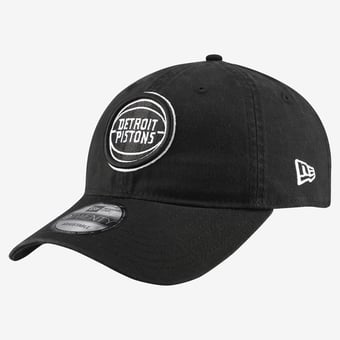Men's New Era Black Detroit Pistons 9TWENTY Adjustable Hat