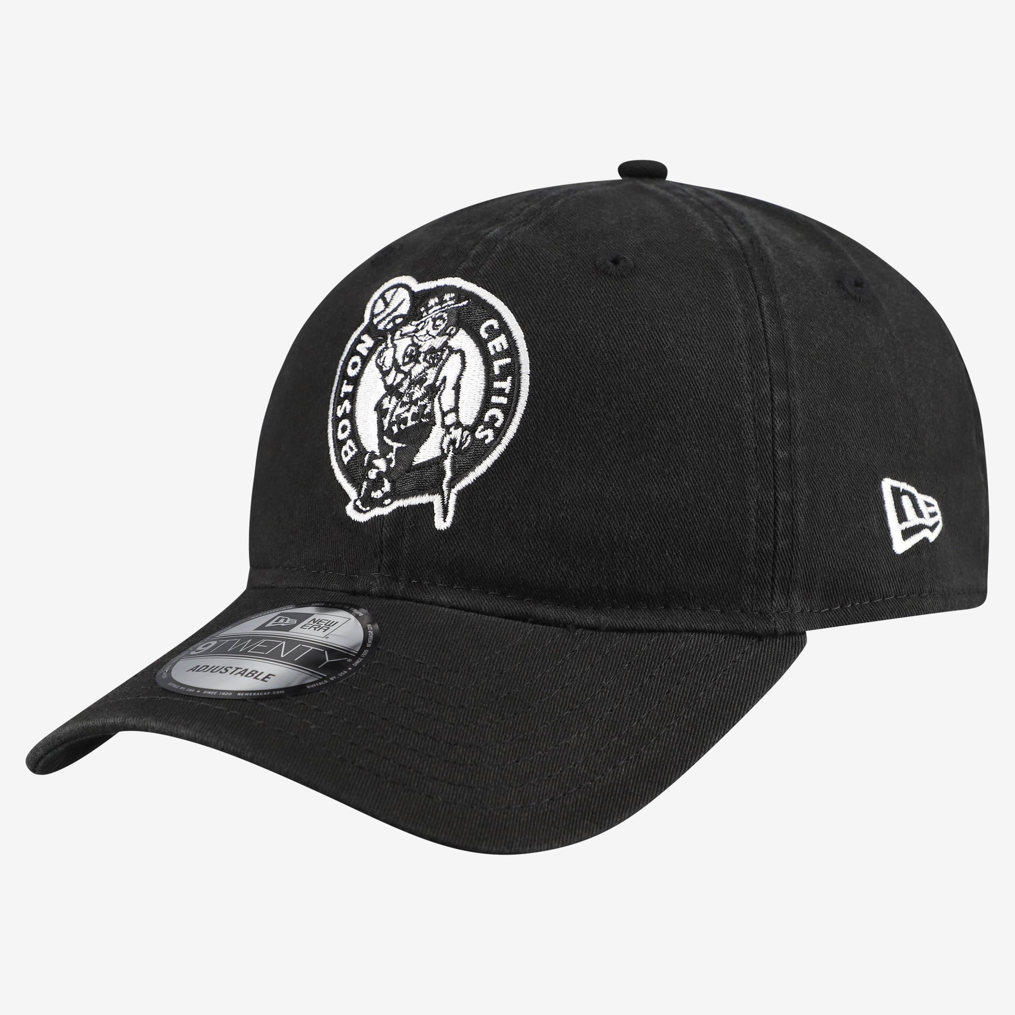 Men's New Era Black Boston Celtics 9TWENTY Adjustable Hat