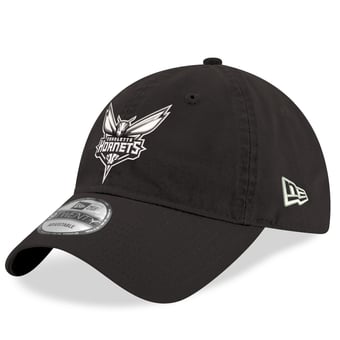 Men's New Era Black Charlotte Hornets 9TWENTY Adjustable Hat