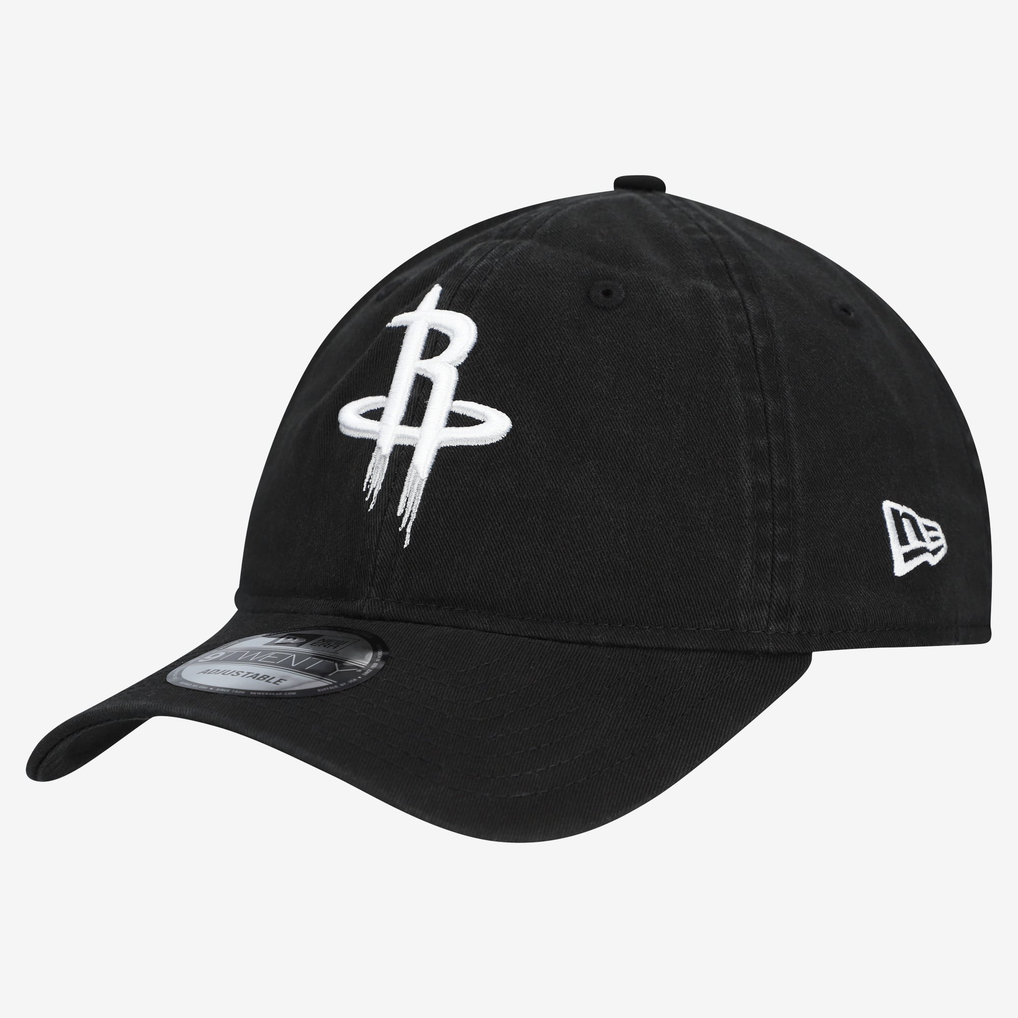 Men's New Era Black Houston Rockets 9TWENTY Adjustable Hat