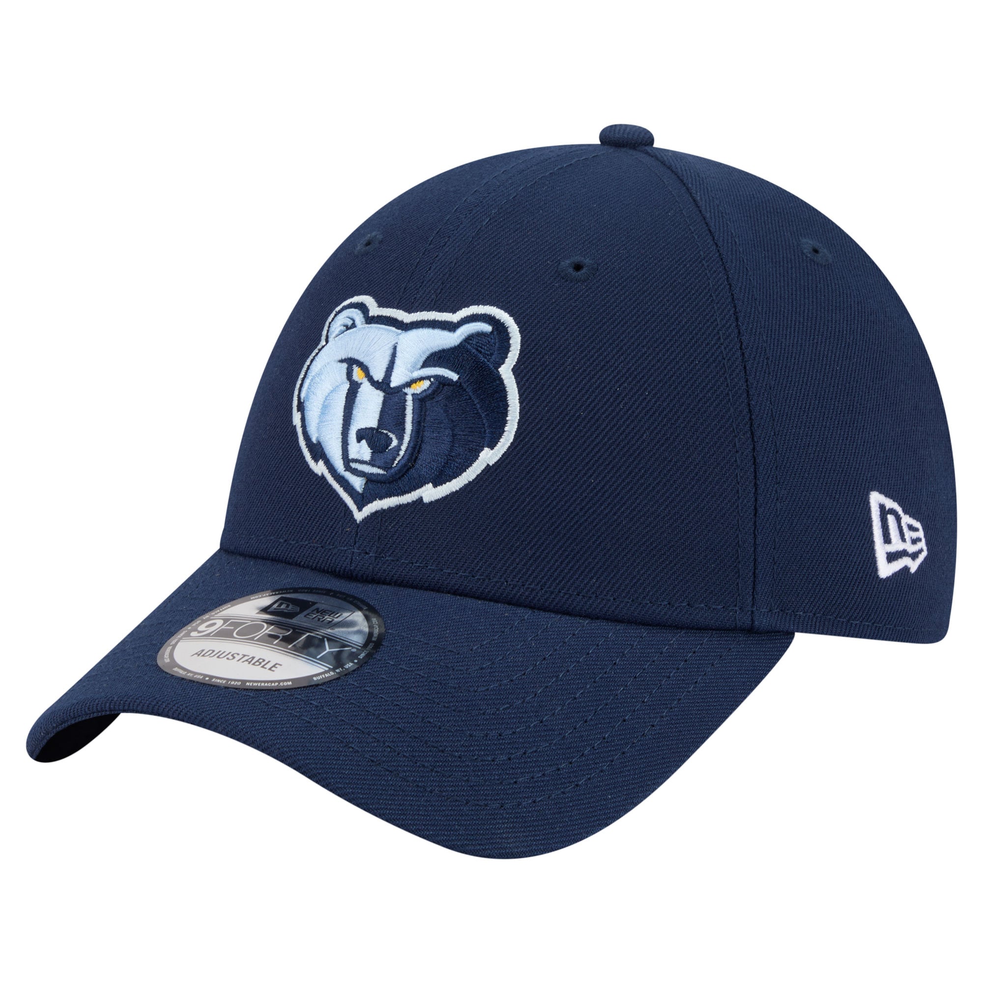 Men's New Era  Navy Memphis Grizzlies Team 9FORTY Adjustable Hat