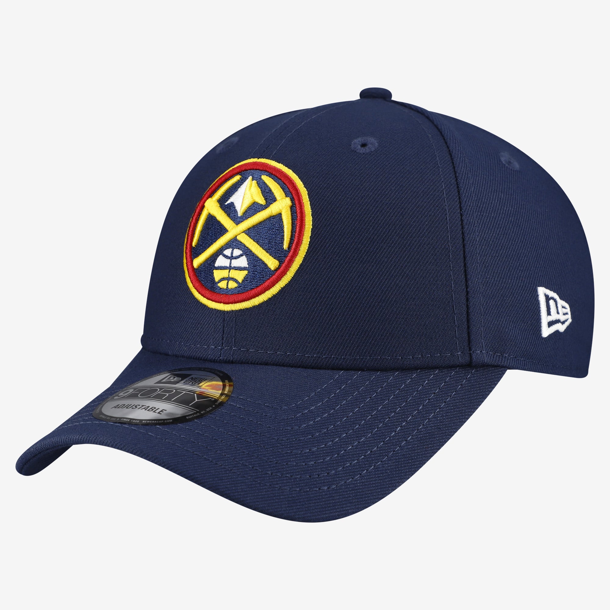 Men's New Era  Navy Denver Nuggets Team 9FORTY Adjustable Hat