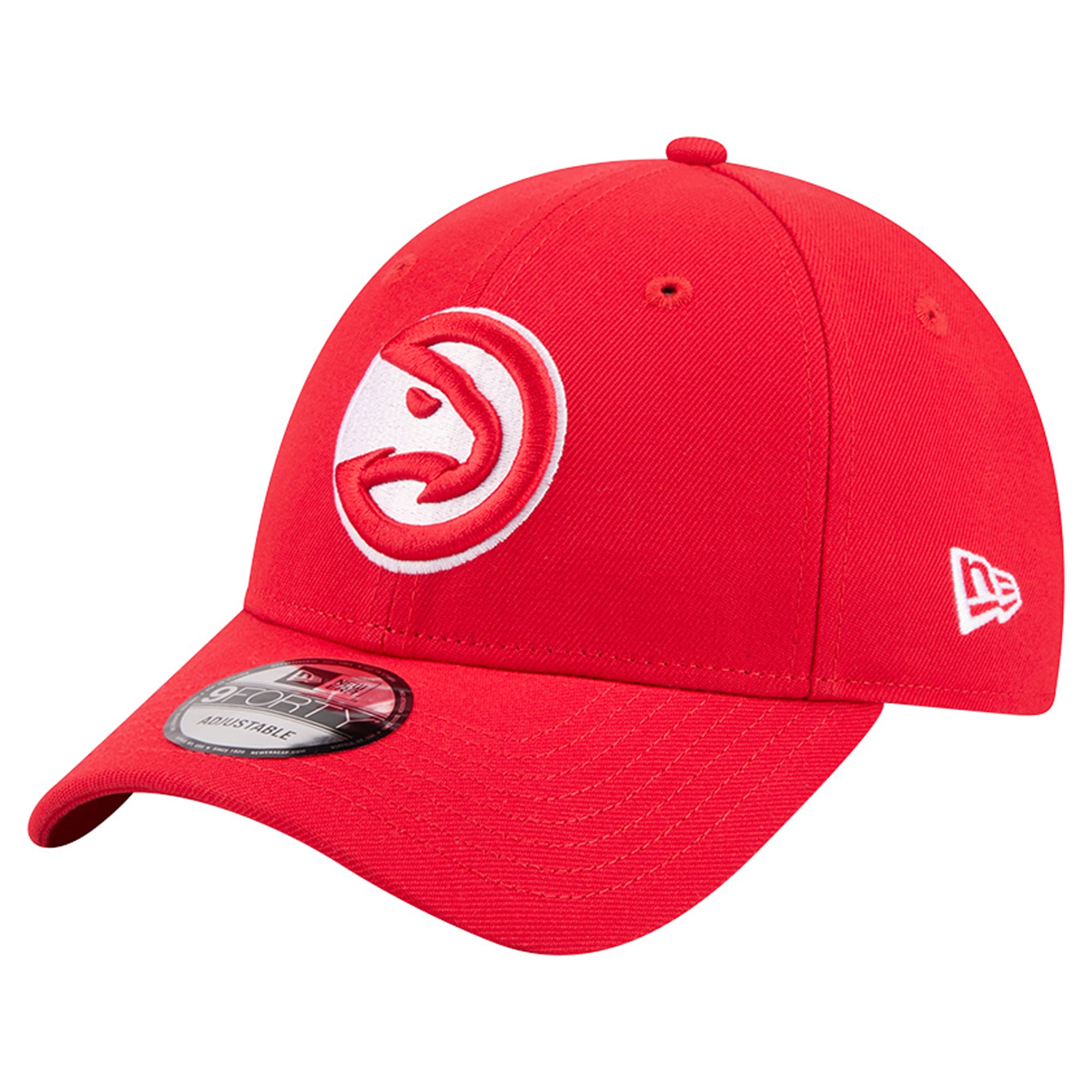 Men's New Era Red Atlanta Hawks Team 9FORTY Adjustable Hat