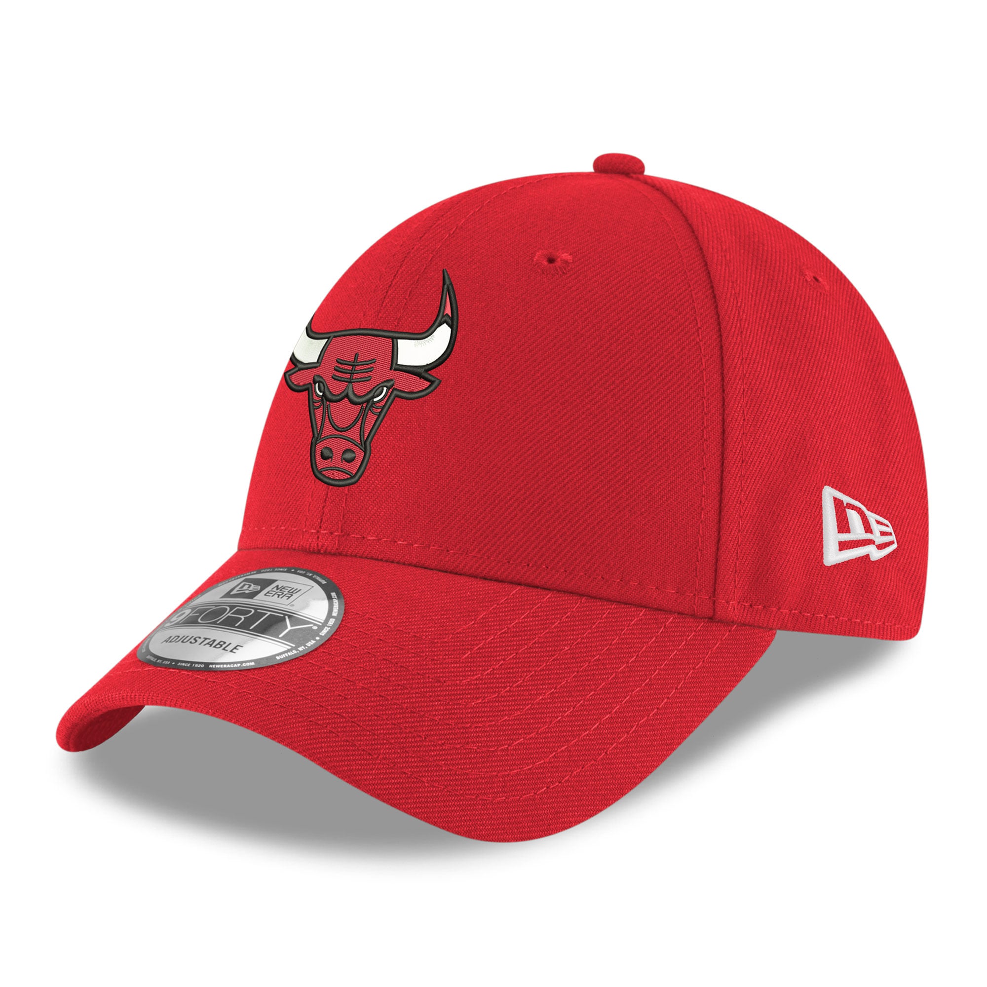 New Era Men's Red Chicago Bulls Team 9FORTY Adjustable Hat - Red