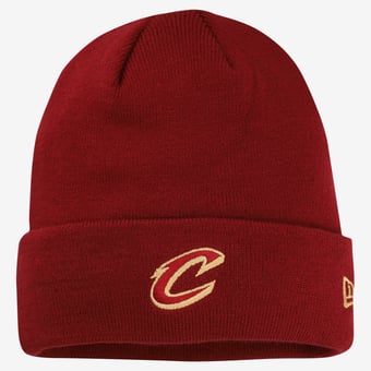 Men's New Era Wine Cleveland Cavaliers Cuffed Knit Hat