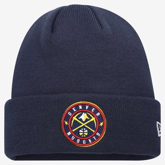 Men's New Era Navy Denver Nuggets Cuffed Knit Hat