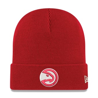 Men's New Era Red Atlanta Hawks Cuffed Knit Hat