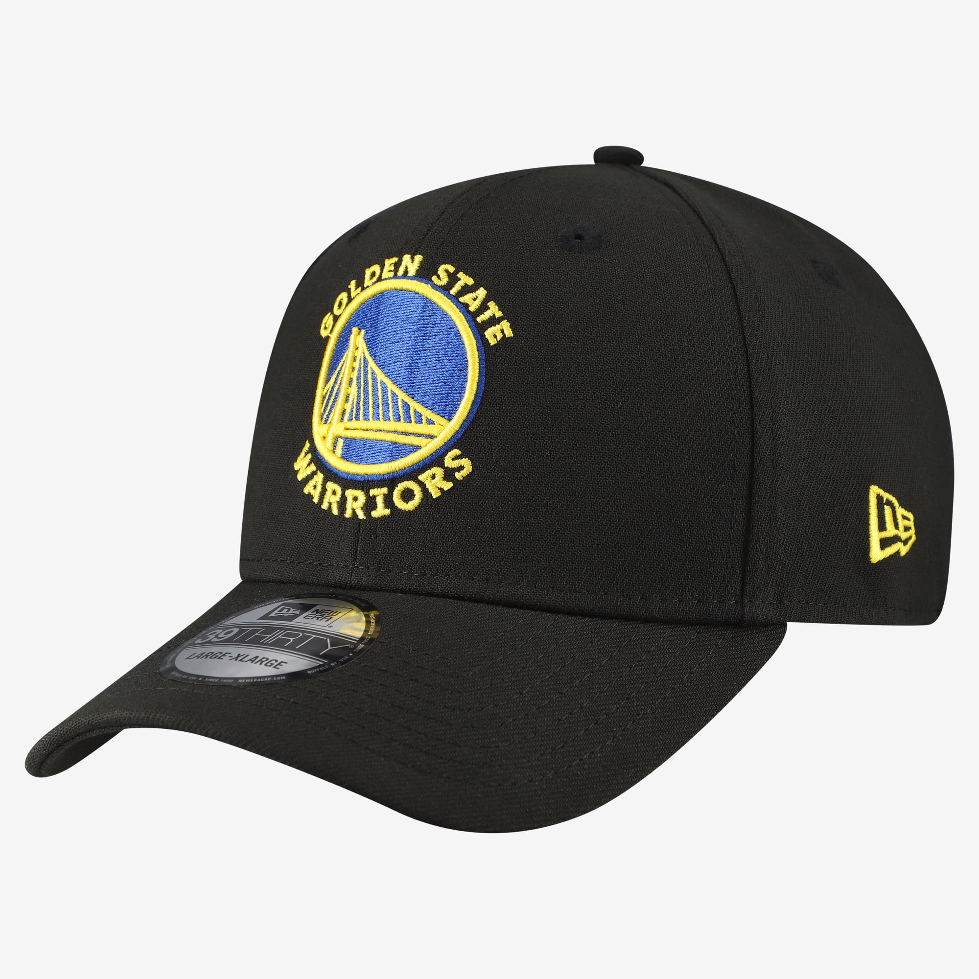 Men's New Era Black Golden State Warriors 39THIRTY Flex Hat