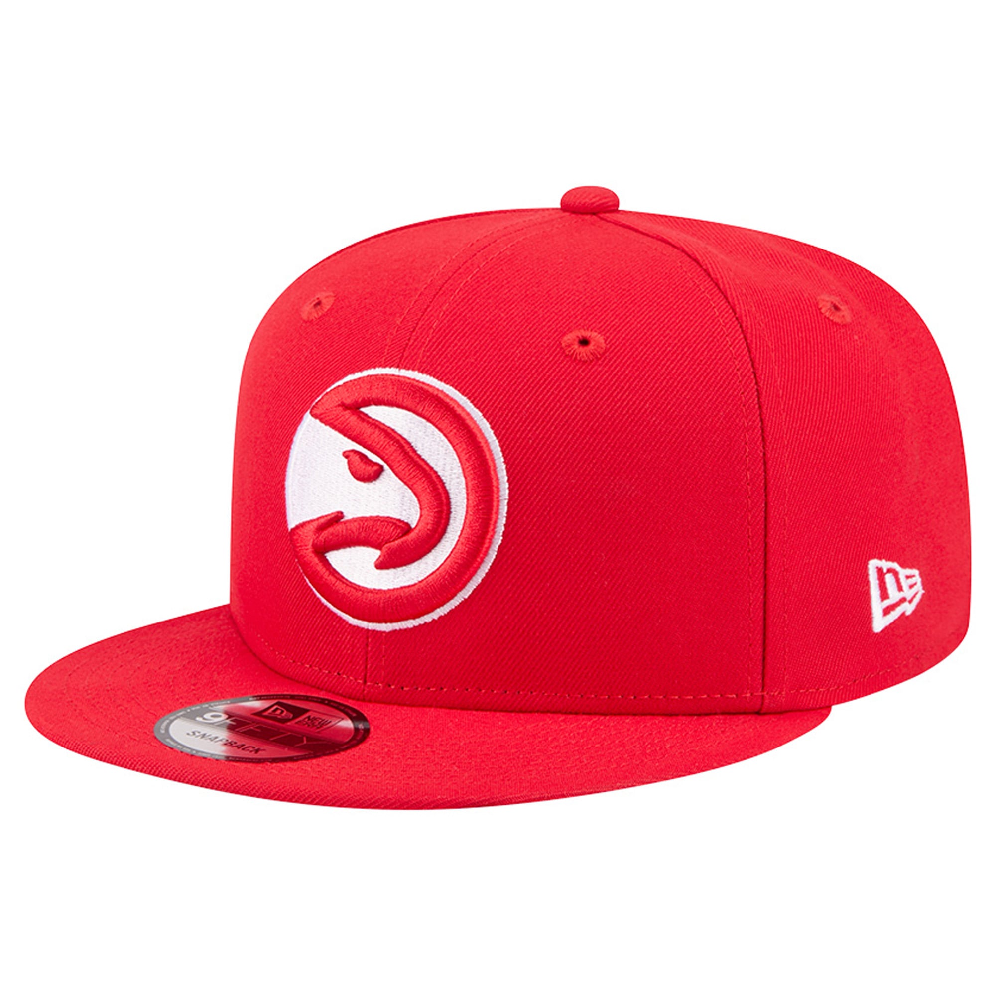 Men's New Era  Red Atlanta Hawks Team 9FIFTY Snapback Hat