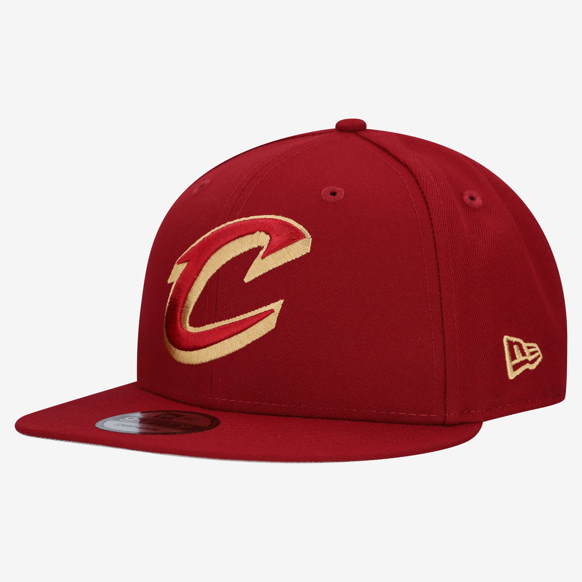 Men's New Era  Wine Cleveland Cavaliers Team 9FIFTY Snapback Hat