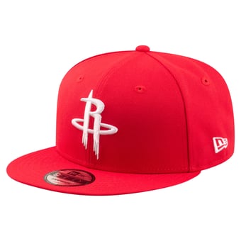 Men's New Era  Red Houston Rockets Team 9FIFTY Snapback Hat