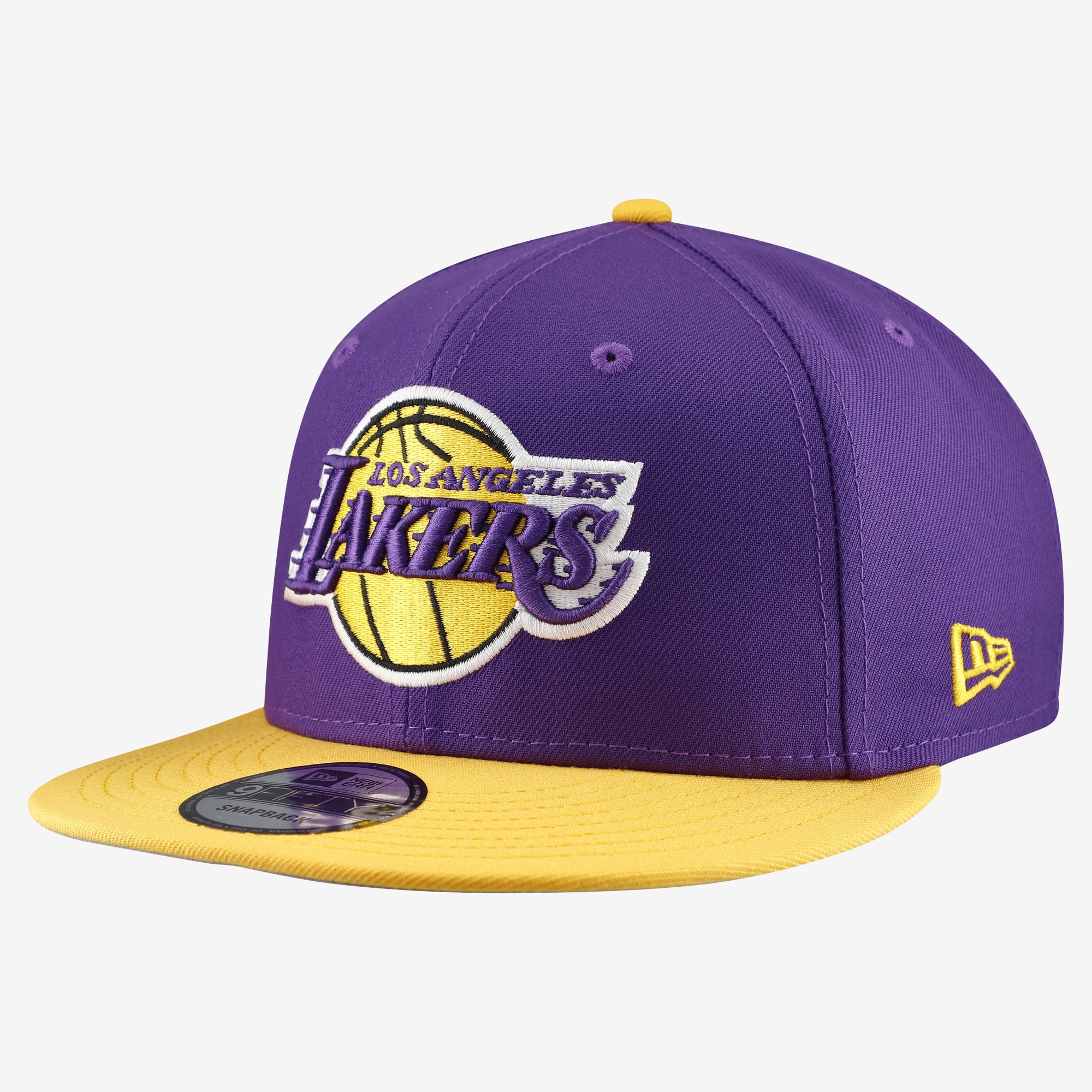 Men's New Era Purple Los Angeles Lakers Two-Tone 9FIFTY Snapback Hat