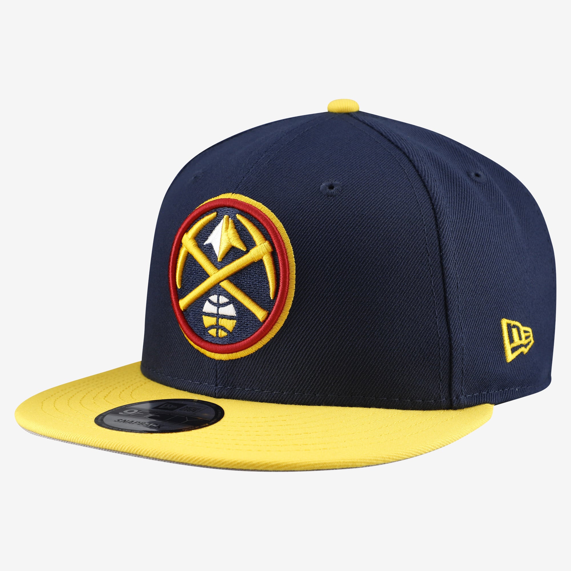 Men's New Era  Navy Denver Nuggets Two-Tone 9FIFTY Snapback Hat