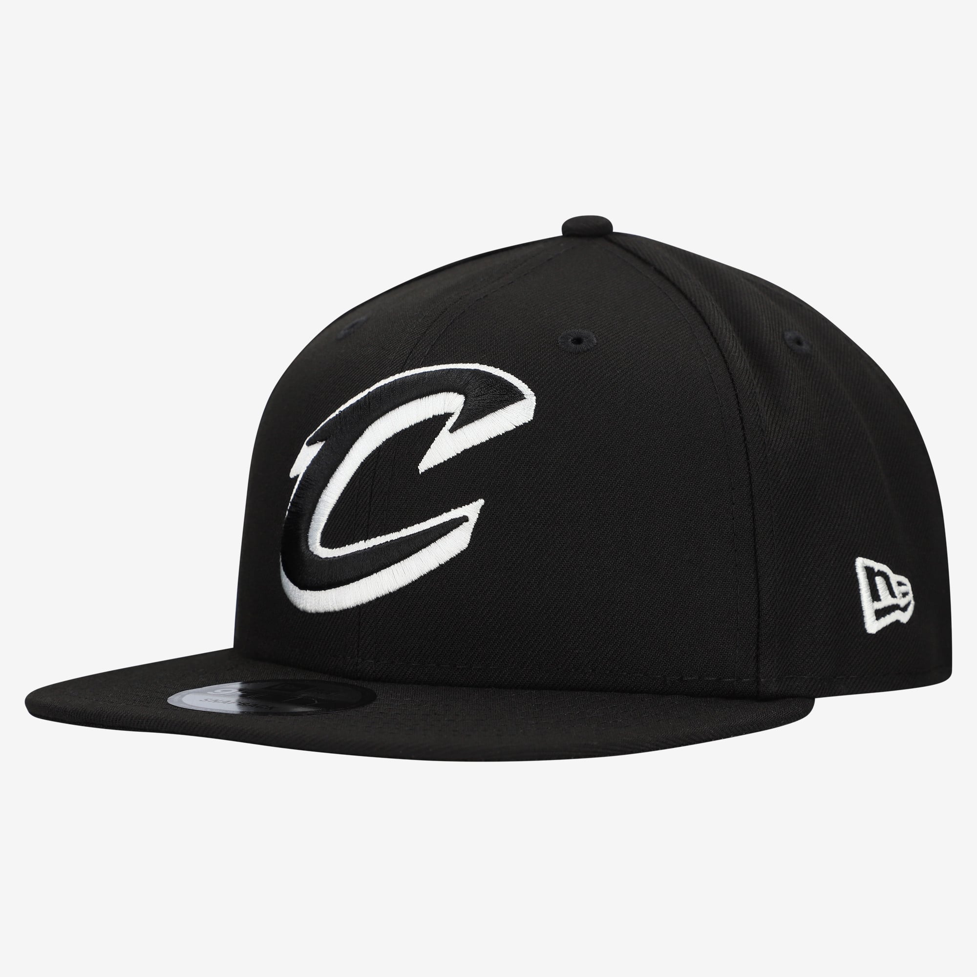 Men's New Era  Black Cleveland Cavaliers Team 9FIFTY Snapback Hat