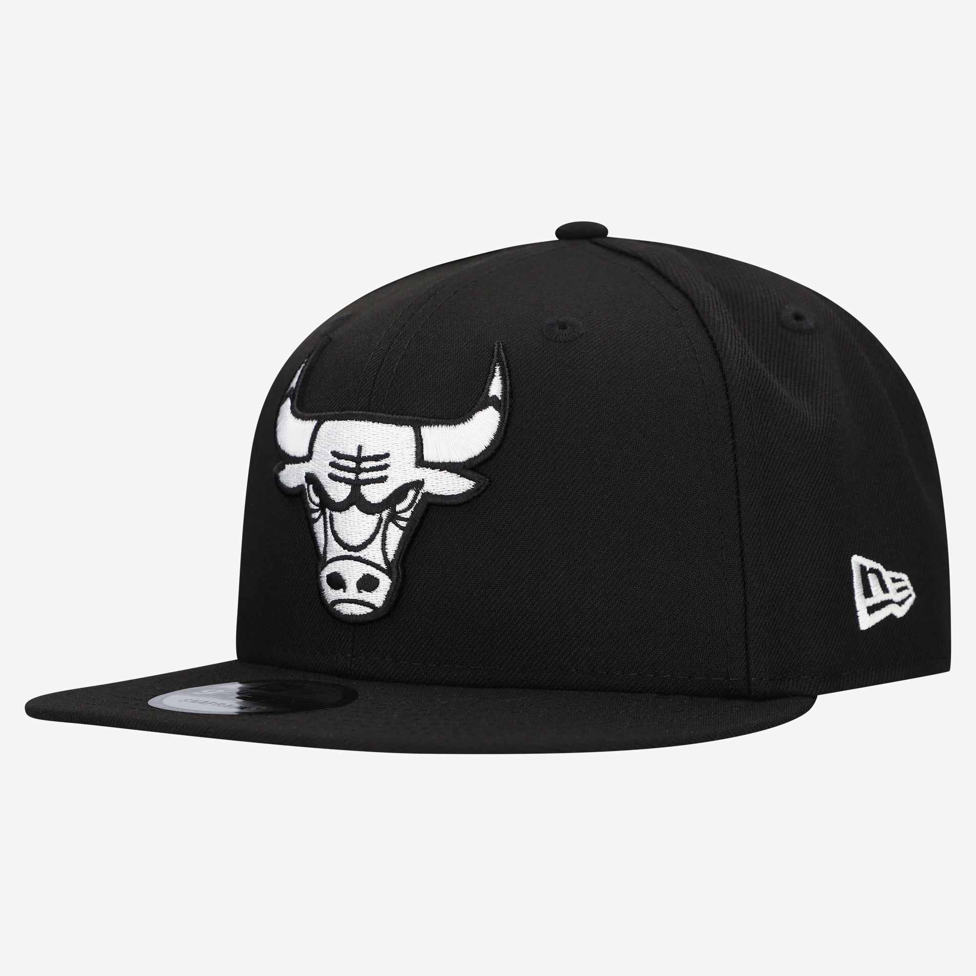 New Era Men's Black Chicago Bulls Team 9FIFTY Snapback Hat - Black