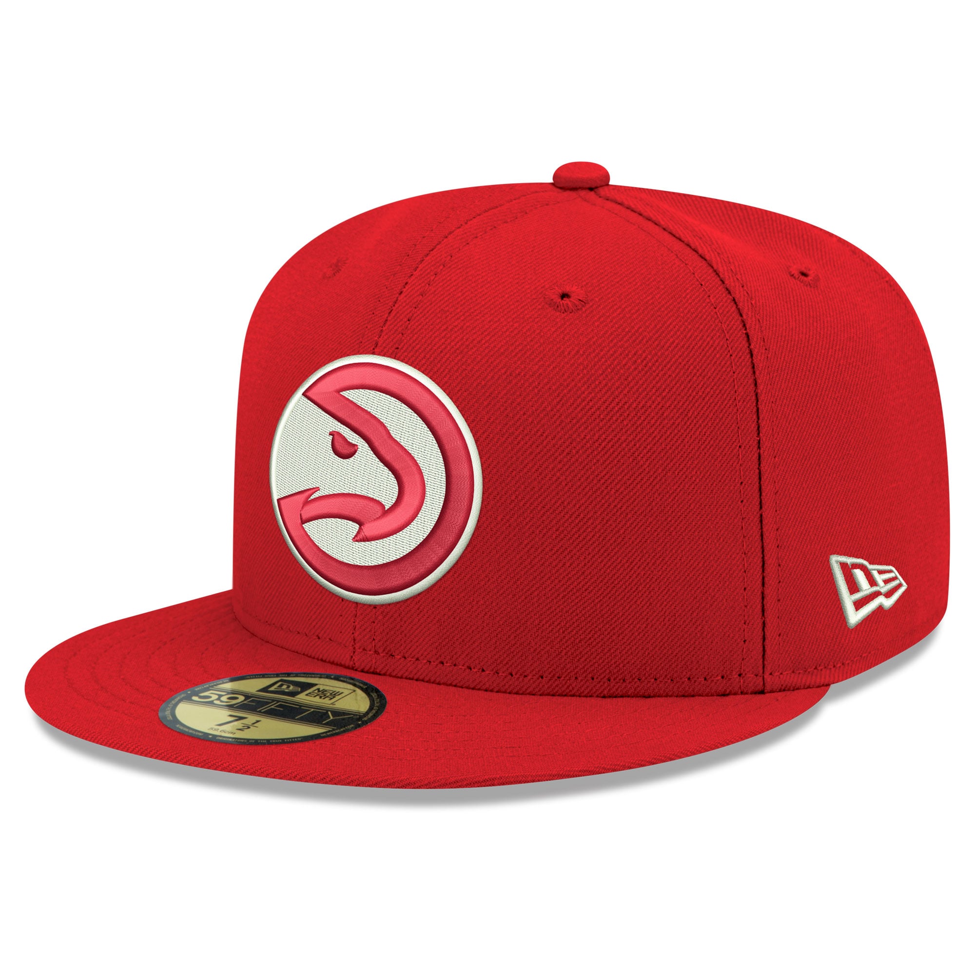 Men's New Era  Red Atlanta Hawks Team 59FIFTY Fitted Hat
