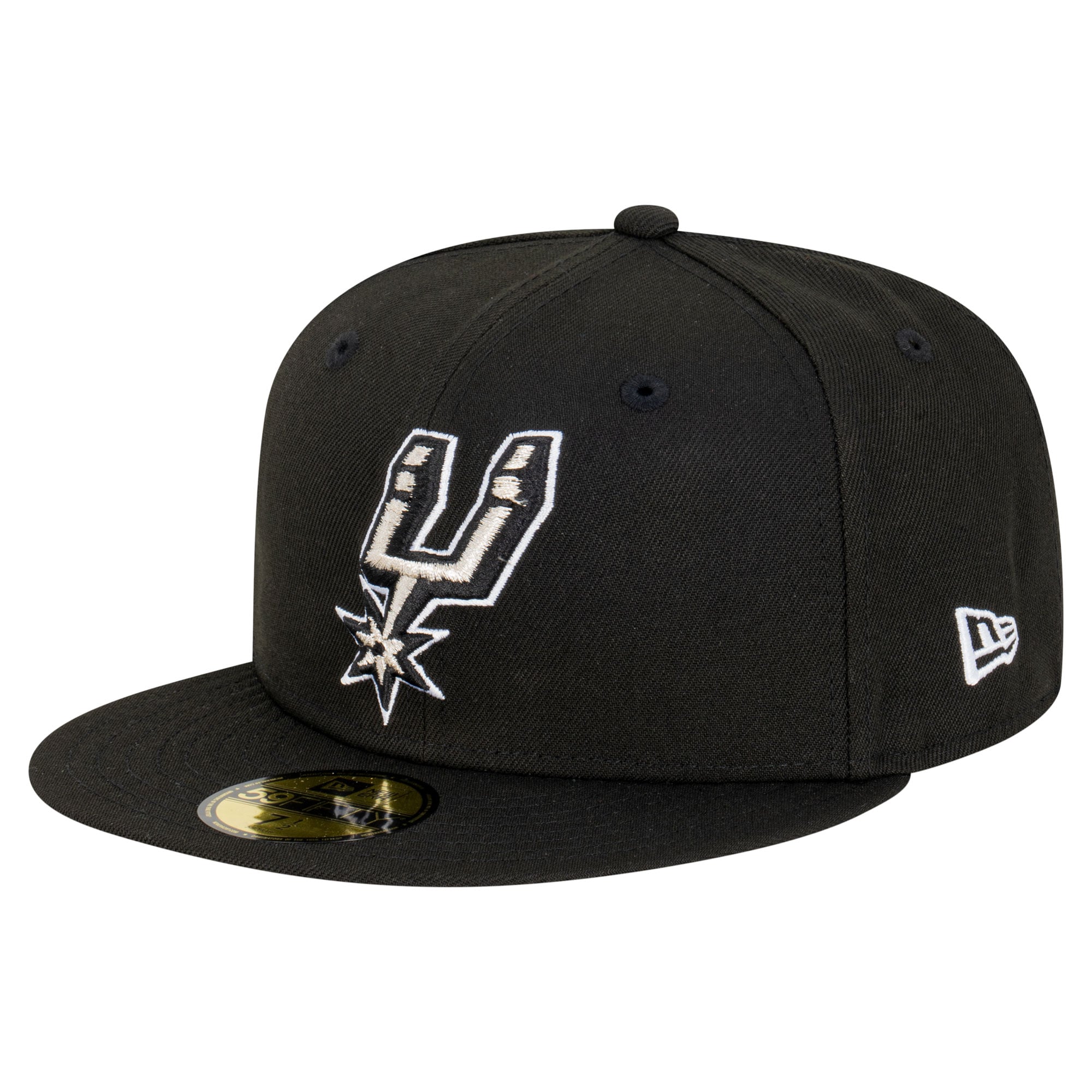 Men's New Era  Black San Antonio Spurs Team 59FIFTY Fitted Hat