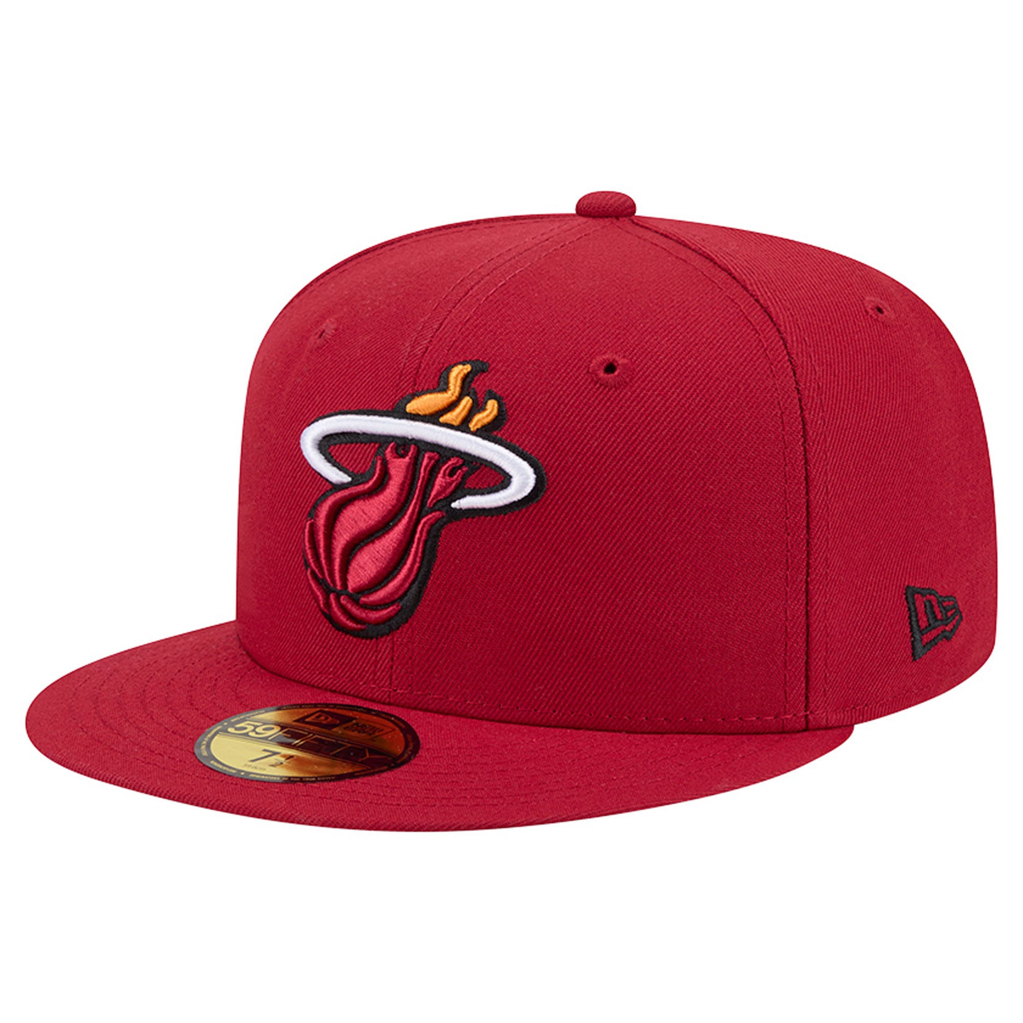 Men's New Era  Red Miami Heat Team 59FIFTY Fitted Hat