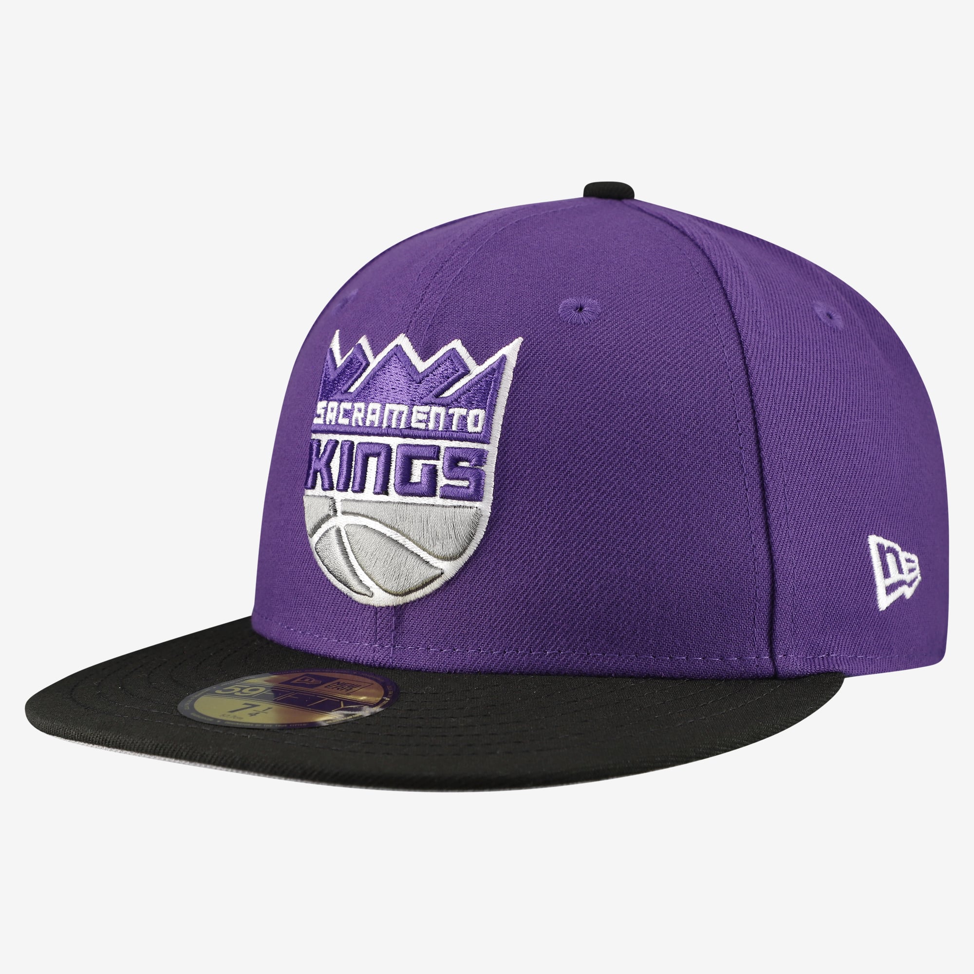 Men's New Era Purple Sacramento Kings Two-Tone 59FIFTY Fitted Hat