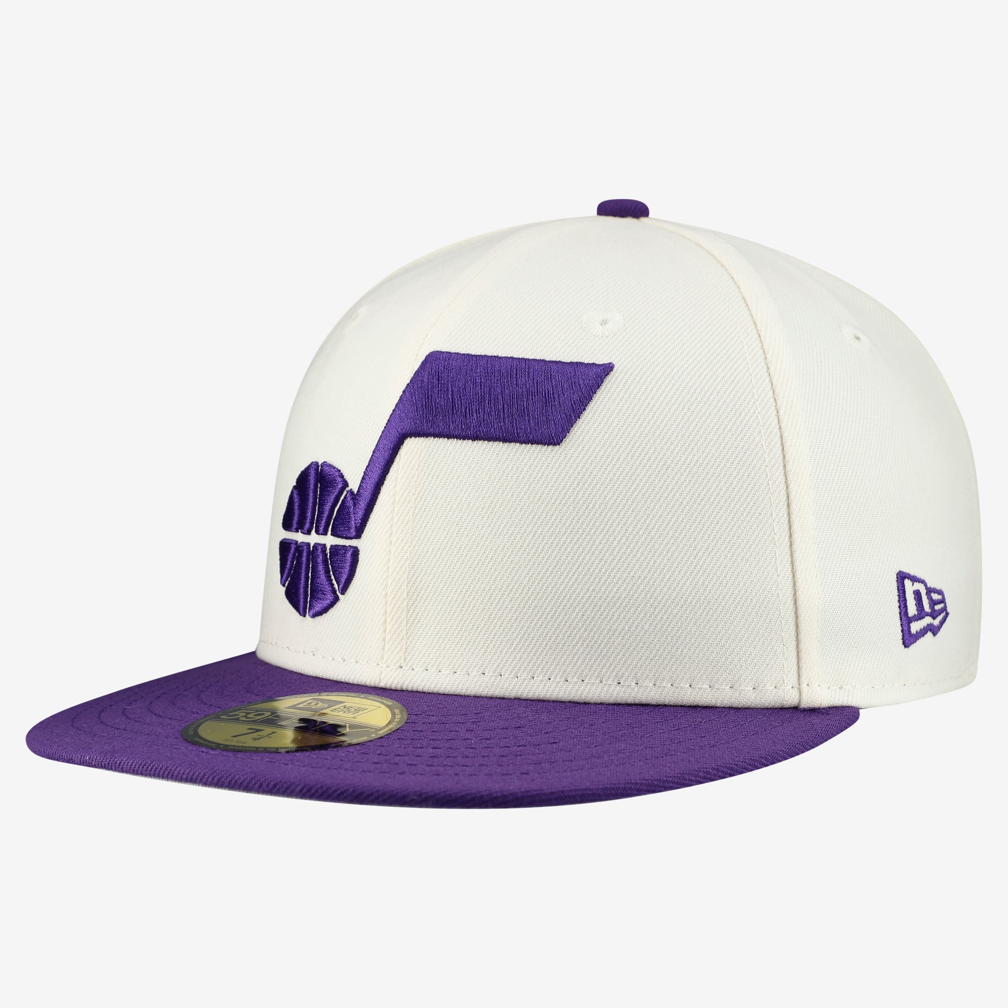 Men's New Era White Utah Jazz Two-Tone 59FIFTY Fitted Hat