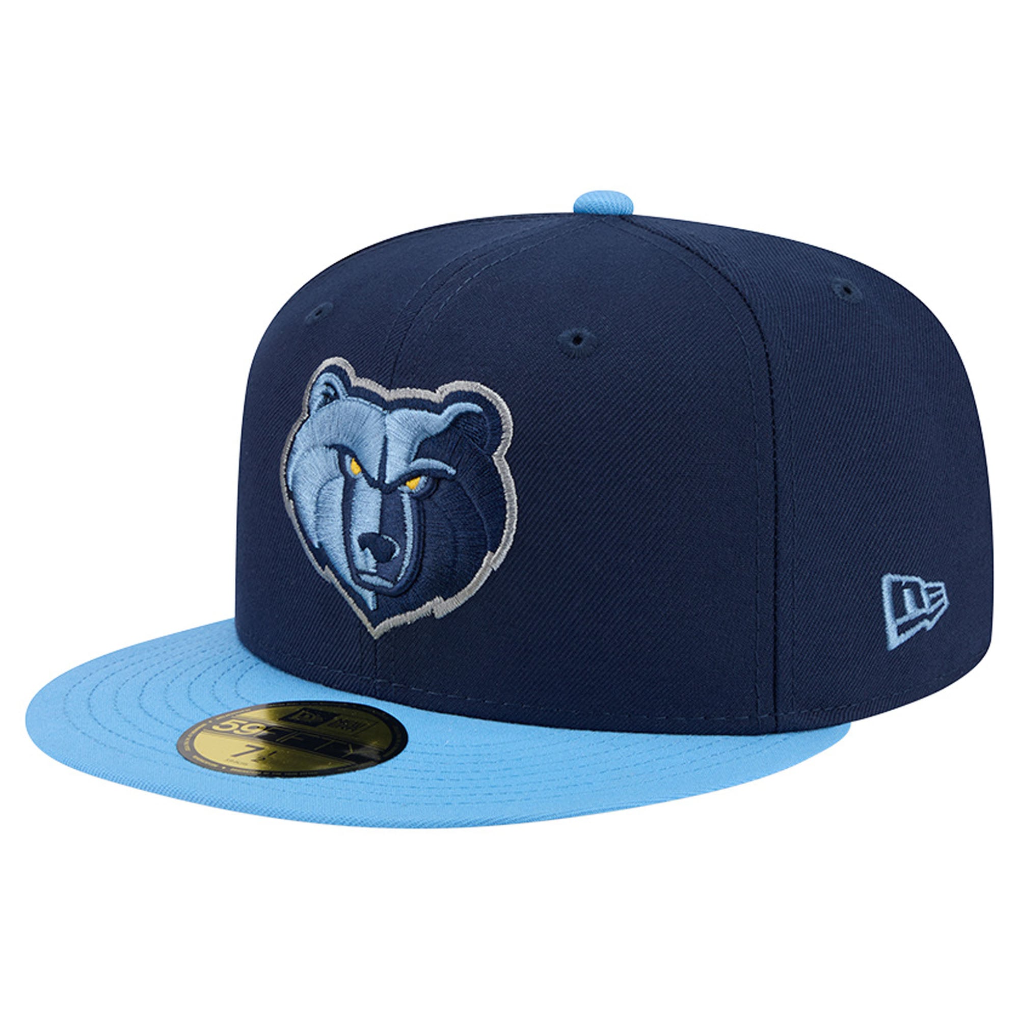 Men's New Era Navy Memphis Grizzlies Two-Tone 59FIFTY Fitted Hat