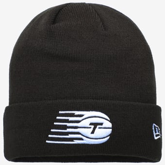 Men's New Era Black Toronto Tempo Cuffed Knit Hat