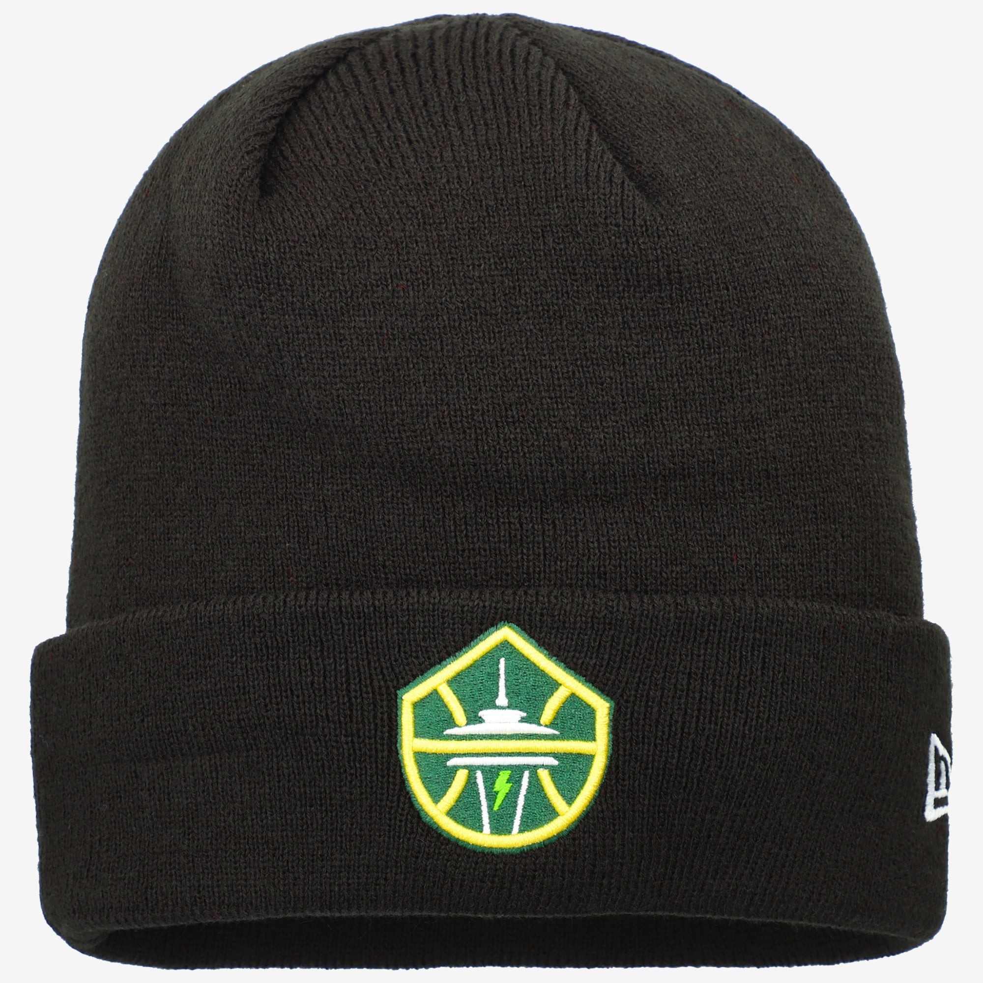 Men's New Era Black Seattle Storm Cuffed Knit Hat