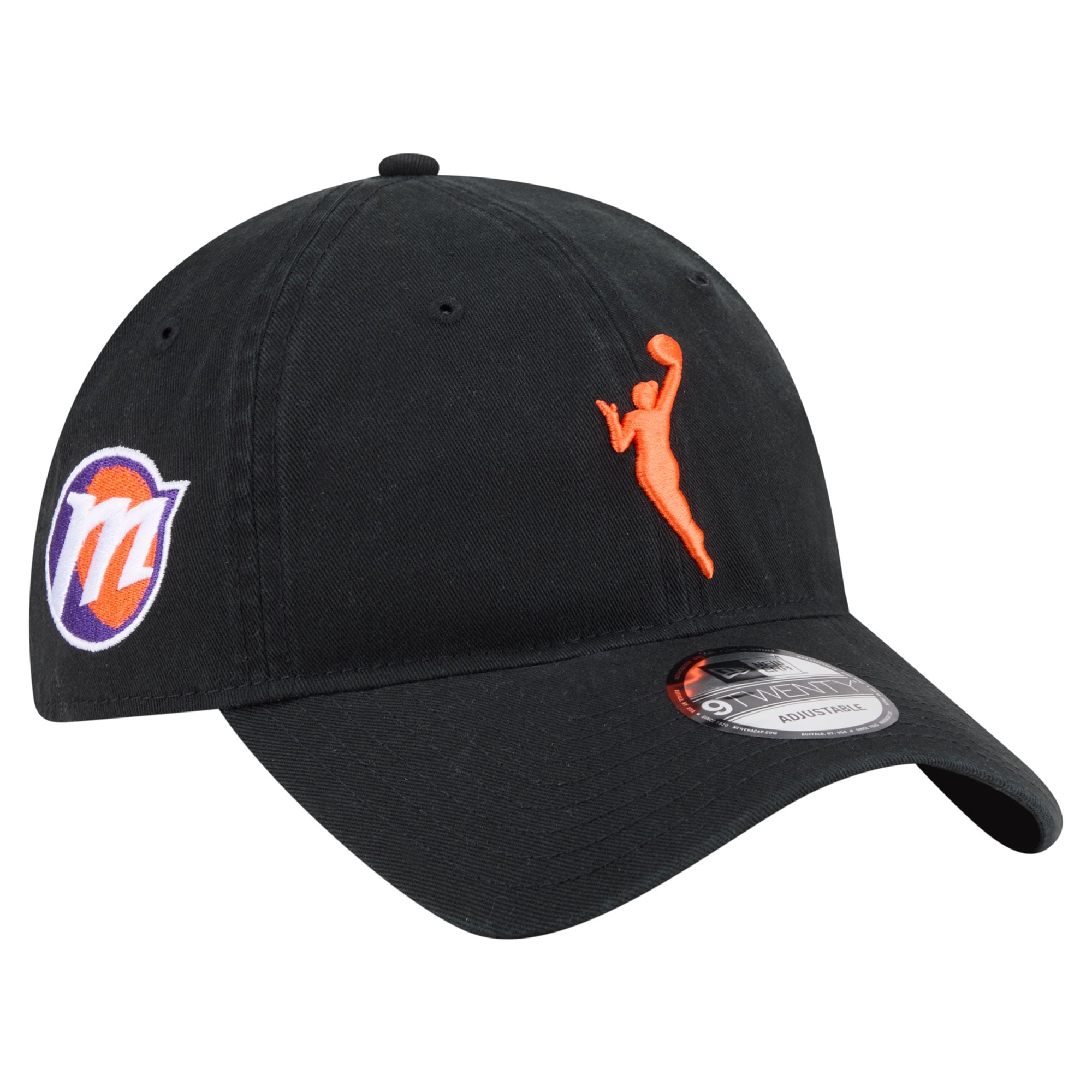Men's New Era Black Phoenix Mercury Logowoman 9TWENTY Adjustable Hat