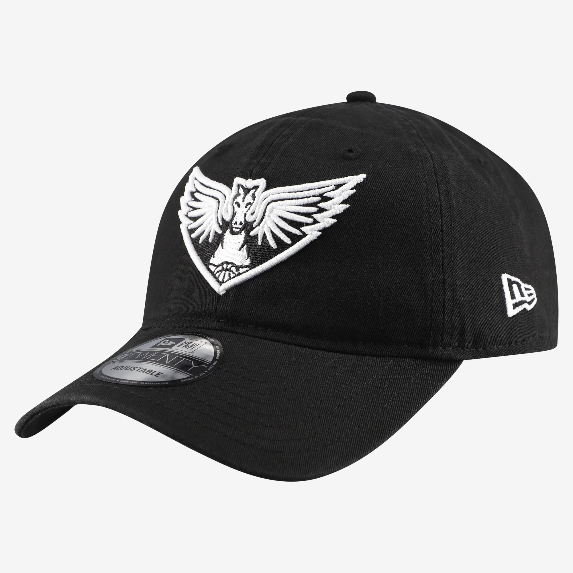 Men's New Era Black Dallas Wings 9TWENTY Adjustable Hat